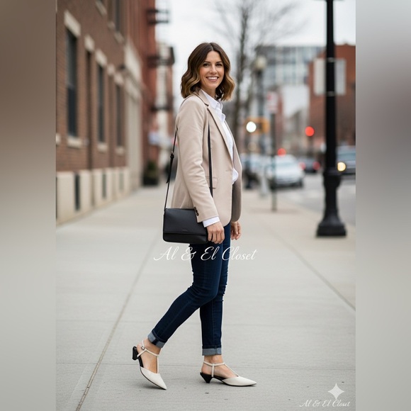 Worthington Rocky Cream Slingback Kitten Heels Size 8.5 Medium NWT - Picture 3 of 9